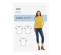 Simplicity SS9133K5 Schnittmuster S9133 Damenoberteile, verschieden, K5 (8-10-12-14-16)