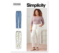 Simplicity SS9266BB APPAREL - PATTERNS Schnittmuster, Papier, Weiß, BB (20W-22W-24W-26W-28W)