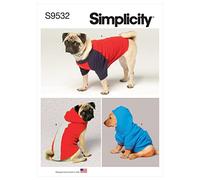 Simplicity SS9532A Haustierkleidung A XS-S-M-L-XL