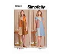 Simplicity SS9615A Damen Kleid A (XS-S-M-L-XL)