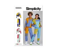Simplicity SS9695A Mädchen und Jungen Hoodie und Jogger Set A (8-10-12-14-16)