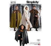 Simplicity US8770OS 8770 Kostüme, Leder, Pelz, Samt, One Size