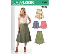 Simplicity Vintage New Look Schnittmuster UN6346A Damenröcke, Gr. A (36-38-40)