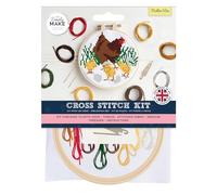 Simply Make Kreuzstich-Set, Mutter Henne, mehrfarbig, Einzel-Bastelset, Kreuzstich-Kits für Erwachsene, Nähset und Stickset für Heimhandwerk, Stickgarne enthalten