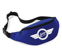 Simson Logo Bauchtasche | DDR-Style Hüfttasche im Einsatzlook - Gürteltasche für Oldtimer- & IFA-Fans, Schrauber & Treffen - Retro Unisex Tasche | Blau