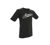 Simson T-Shirt, Shirt in Schwarz mit Simson Schriftzug aus 100% Baumwolle, Größe:M