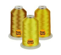 Simthread - 26 Auswahlen - Packungen von Polyester-Stickmaschinengarn, riesige Spule 5500Y für Näh-Stickmaschinen - Golden Series