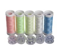 Simthread Leuchten im Dunkeln Stickgarn, 5 Farben, 150 Yards - für Brother, Babylock, Janome, Kenmore, Singer, W6 N Stickereimaschine