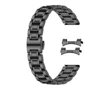 SINAIKE Metall Uhrenarmband Fit Meist Tranditional Uhr, 23mm Quick Release Edelstahl Uhrenarmbänder mit gebogenen Lug Enden Teile, Classic Uhrenarmband Ersatz Armband für Männer Frauen Schwarz
