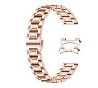 SINAIKE Universal Metall Uhrenarmband Fit Meist Tranditional Uhr, 21mm Quick Release Edelstahl Uhrenarmbänder mit gebogenen Lug Enden Teile, Classic Uhrenarmband Ersatz Armband Männer Frauen Rose Gold