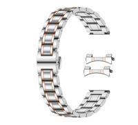 SINAIKE Universal Metall Uhrenarmband Fit Most Tranditional Uhr, 22mm Quick Release Edelstahl Uhrenarmbänder mit gebogenen Enden Teile, Classic Uhrenarmband Ersatz Männer Frauen Silber und Roségold