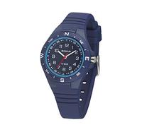 SINAR Jugend Armbanduhr Sportuhr Jungen Analog Quarz 10 bar mit Silikonarmband Blau XB-23-2