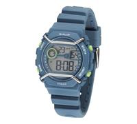SINAR Jungen Armbanduhr Jugend Sportuhr Fitness Outdoor Digital Quarz 10 Bar wasserdicht mit Licht und Silikonband Taubenblau XE-69-5