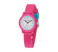 SINAR Kinder Armbanduhr Mädchen Analog Quarz 10 Bar mit Silikonband Pink Türkis XB-24-8