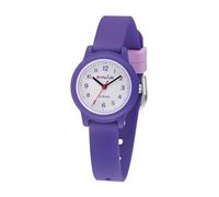 SINAR Kinder Armbanduhr Mädchen Analog Quarz 10 Bar mit Silikonband Violett Lila XB-24-7