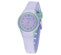 SINAR Mädchen Armbanduhr Sportuhr Fitness Analog Quarz 10 Bar wasserdicht Silikonband Flieder Mint XB-47-7