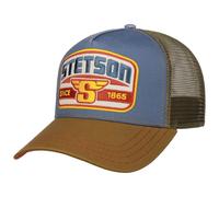 Stetson Since 1865 S Patch Trucker Cap Basecap Baseballcap Truckercap Meshcap Damen/Herren - Snapback, mit Schirm, Schirm Frühling-Sommer Herbst-Winter Frühjahr Sommer Herbst Winter - One Size