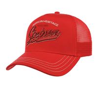 Stetson Since 1865 Trucker Cap One Size (ca. 56-60 cm) Herren - Schirm & Front aus 100% Baumwolle - Größenverstellbar - Meshcap mit Netzeinsatz - Schirmlänge 7 cm - Sommer/Winter rot One Size