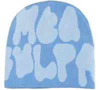 Sindlloger Y2k Accessories Y2k Damen-Beanie-Mütze, Slouchy Beanie, Slouchy Beanies für Damen, Blau, Medium