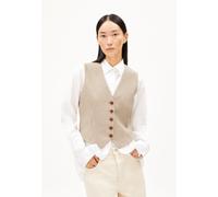 SINERIAA CHECK | Weste aus LENZING™ ECOVERO™ Viskose - beige (XL)