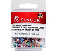Singer 00745 X-Long Kugelkopfstifte, Größe 28, 300 Stück, Rosa