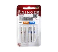 Singer 2044 Sticknadeln, Stärke 80 und 90 cm, für Stickmaschinen und Stoffe aus Viskose, Polyester und andere Stickstoffe