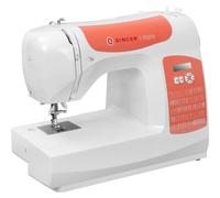 Singer Nähmaschine C5205 Computer Weiß/Orange