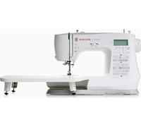 SINGER C5955 Professionelle elektronische Nähmaschine und Nähmaschine mit 200 Stichen, 8 Ösen, automatischer Nadeleinfädler, LCD-Display, 2 LEDs, 8 Füße für kreatives Nähen, Leder und Quilting