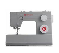 Singer Heavy Duty 4432 Nähmaschine Mechanisch, 32 Stiche, Leistungsstarker Motor, Automatisches Knopfloch, Automatischer Nadeleinfädler, Edelstahl-Nähplatte