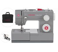 Singer Nähmaschine Heavy Duty 4432 mit Maschinentasche und Overlockfuß CUCIREONLINE in Grau aus Metall