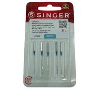 Singer Original-Nadeln, 5 Stück, Chrom, Typ 2022, für Singer Overlock-Nähmaschine, Größe 90/14