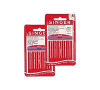 Singer Set mit 2 Packungen Nähnadeln 806R 2020 100/16 Baumwolle für Nähmaschinen 130/705 H (Set mit 10 Stück)