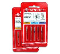 Singer Set mit 2 Packungen Overlock-Nadeln 2022 500R ELx705 für Overlock-Nähmaschine 14SH von Singer