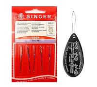 Singer Universal 2020 Nähmaschinennadeln, 5 Stück, Größe 100/16, inkl. großem Nadeleinfädler