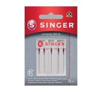 SINGER Universalnadel 2020 100/16 Nadel, Metall, Silber, 7 x 0,03 x 4 cm, 5-Einheiten