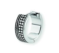 Single-Creole CAÏ "925 Sterling Silber rhodinert", silbergrau, Ohrringe, Herren, one-size, Silber 925 (Sterlingsilber) (54342715-0) silbergrau
