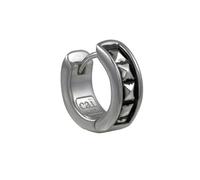 Single-Creole CAÏ "Silber 925 rhodiniert matt oxidiert", silbergrau, Ohrringe, Herren, one-size, Silber 925 (Sterlingsilber) (27300256-0) silbergrau
