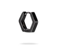 Single-Creole FYNCH-HATTON "Schmuck Geschenk Edelstahl Ohrring The Hexagon", braun (antikfarben), Ohrringe, Herren, Edelstahl (70616247-0) antikfarben