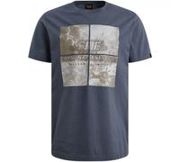 PME Legend T-Shirt Herren Kurzarm Single Jersey Big Art Vintage Indigo XL
