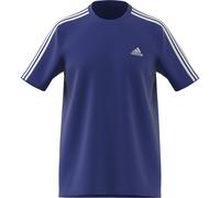 adidas Herren T-Shirt Essentials Single Jersey 3-Streifen IC9338 S Semi Lucid Blue/White
