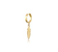 Single-Ohrhaken ELLI "Earcuff Ohrklemme Feder Hänger 925 Silber", gold, Ohrringe, Damen, onesize, ohne Stein, Silber 925 (Sterlingsilber) (85378417-0) gold