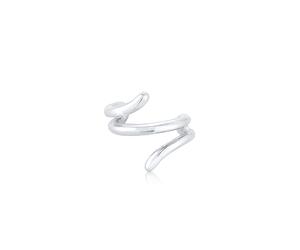 Single-Ohrhaken ELLI "Earcuff Ohrklemme Welle 925er Silber", silber, Ohrringe, Damen, onesize, ohne Stein, Silber 925 (Sterlingsilber) (76706535-0) silber