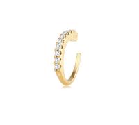 Single-Ohrhaken ELLI "Earcuff Zirkona Kristalle Trend Single 925 Silber", gold, Ohrringe, Damen, onesize,mit Stein, Silber 925 (Sterlingsilber) (93607439-0) gold