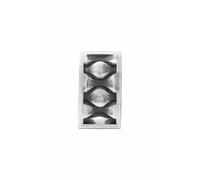 CAÏ Paar Creolen »925/-Sterling Silber rhodiniert matt oxidiert«, mit Geschenketui