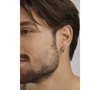 CAÏ Paar Creolen »925/-Sterling Silber rhodiniert Wellen«, im oxidized look