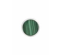 CAÏ Paar Ohrstecker »925 Silber rhodiniert Malachit«, weiß