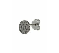 Single Ohrstecker 925/-Sterling Silber matt oxodiert Blitz Rock Music 4118477556...