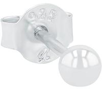 Single-Ohrstecker AMOR "9146086", silber (silberfarben), Ohrringe, Damen, 3mm, Silber 925 (Sterlingsilber) (94500933-0) silberfarben