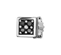 Single-Ohrstecker CAÏ "925 Sterling Silber rhodinert Spinell", silbergrau, schwarz, Ohrringe, Herren, one-size, Silber 925 (Sterlingsilber) (21344460-0) silbergrau, schwarz