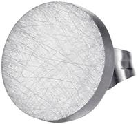 Single-Ohrstecker FIRETTI "Schmuck Geschenk Edelstahl Ohrschmuck Ohrring Ice Scratch", silber (edelstahlfarben), Ohrringe, Damen, 10mm, Edelstahl (94208344-0) edelstahlfarben
